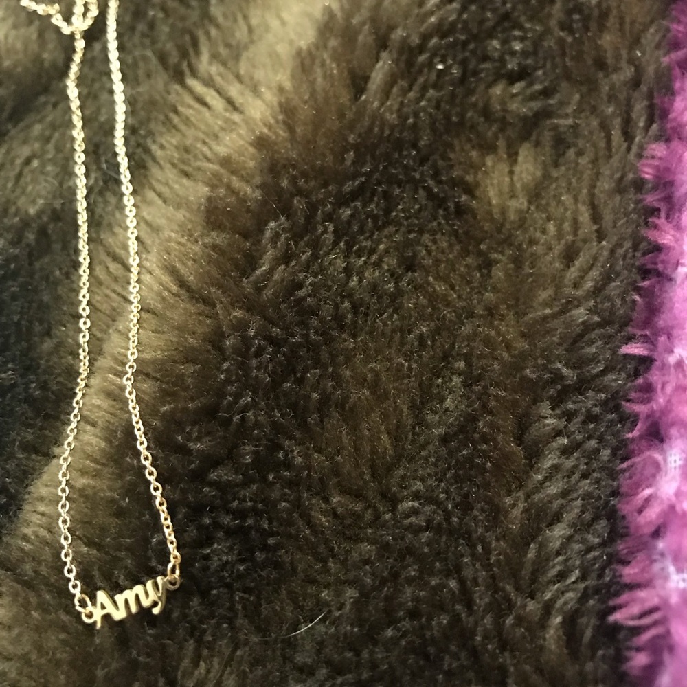 gold Amy name necklace
